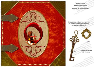 Christmas Toy Initial O Locket Base Picture Topper