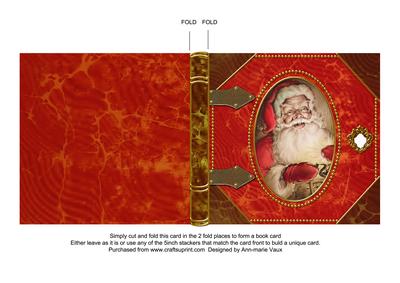 Father Christmas Folded Book Card