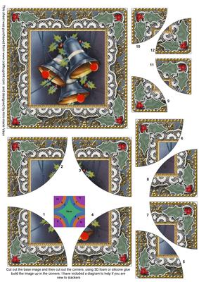 Blue Bells Lace All 4 Rounded Corner Card Front