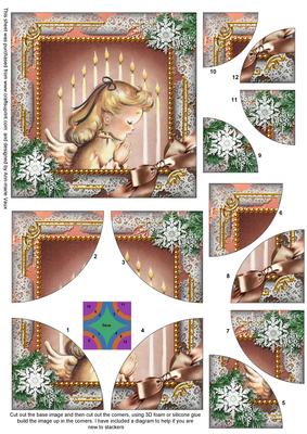Christmas Prayer All 4 Rounded Corner Card Front
