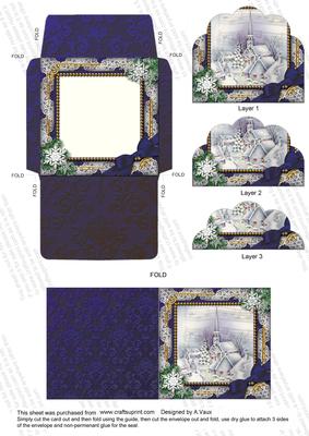 Blue Church Snow 3in Mini Set Scallop Bottom Stacker Aio