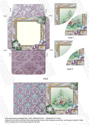 Carol Singers Snow Mini Set Duo Corner Stacker Aio