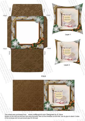 Pub Sign Snow Mini Card Envelope Pointy Stacker Set Aio
