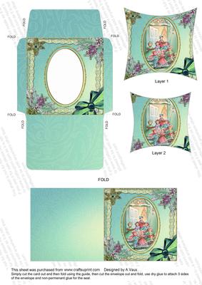 Carol Singers Ice Card Envelope Pointy Stacker Aio
