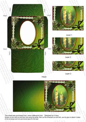Candle Duo Ice Card Envelope Bottom Stacker Aio