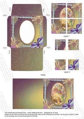 Guardian Angel Ice Mini Card Envelope 4 Corner Stacker Aio