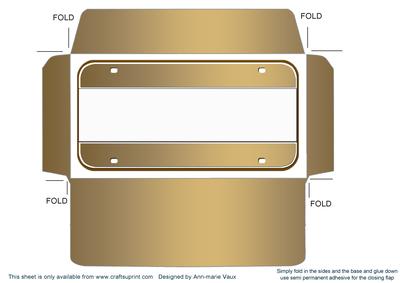 Gold Metallic Plain New Year Number Plate Envelope