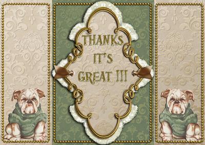 Thanks It's Great!!! Tri-fold Card