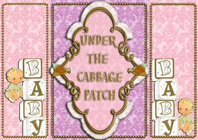 Under the Cabbage Patch Girl Tri-fold Card