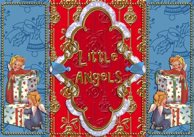 Little Angels Christmas Tri-fold Card