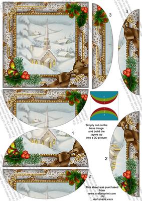 Church Holly 5in Top and Bottom Rounded Stacker