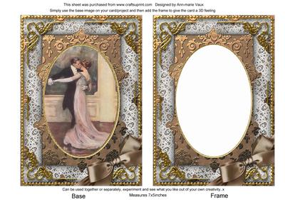 Strictly Dancing Couple 7x5in Picture and Shaker Frame