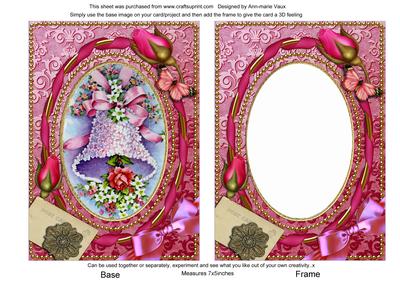 Wedding Bells Pink 7x5in Picture and Shaker Frame