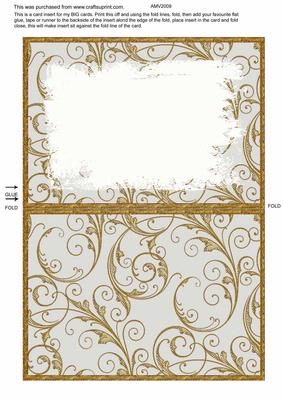 Vintage Big Stacks of Wishes Card Insert