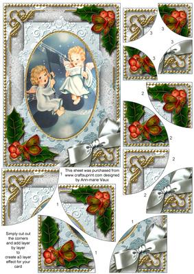 Singing Angels Holly 7x5inch All 4 Corner Stacker