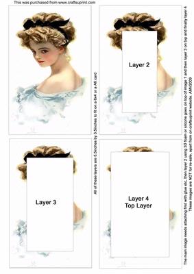 Vintage Beautiful Lady Easy Tunnel Sheet