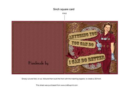 Anything You Can Do 5in Cut and Fold Card