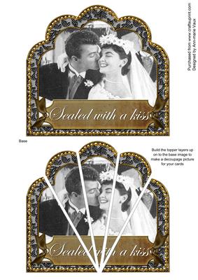 Sealed with a Kiss Ornate Scallop Deco Stacker