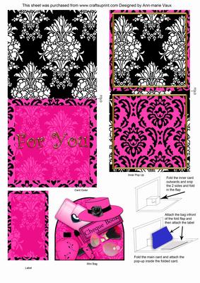 Make-up for You Mini 3D Pop-up Card