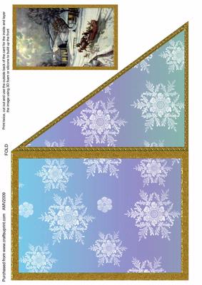Christmas Scene Corner Card