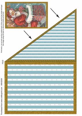 Santa and Chimney Corner Card