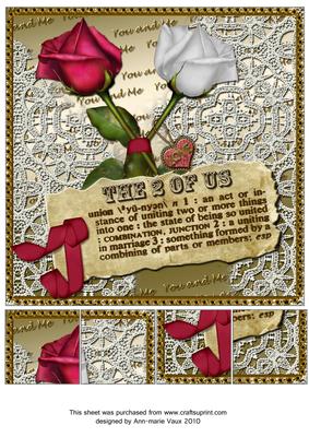 2 of Us Union Definition 8in Picture Sheet
