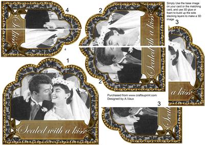 Sealed with a Kiss Ornate Scalloped Side Stacker
