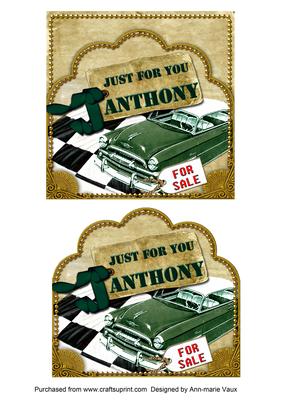 Green Car Anthony Scallop Topper and Base