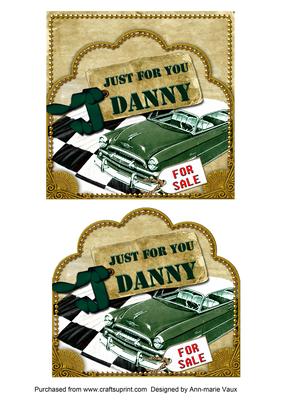 Green Car Danny Scallop Topper and Base