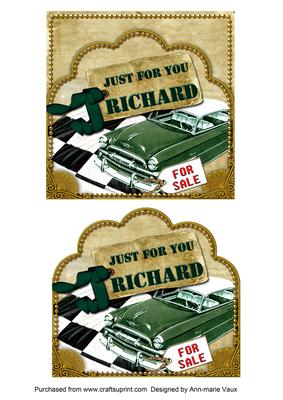 Green Car Richard Scallop Topper and Base