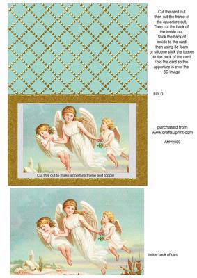 Angel Trip Gold Frame Aperture Card