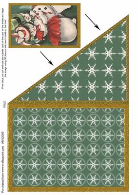 Best Dressed Snowmen Christmas Corner Card