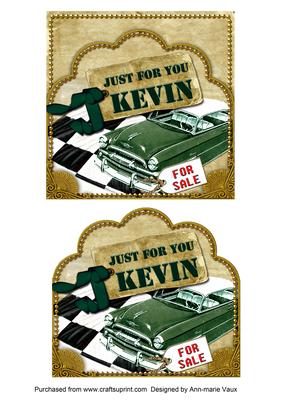 Green Car Kevin Scallop Topper and Base