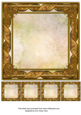 Tapestry Watercolour Bronze Fancy 8in Picture Frame
