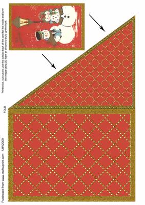 Singing Snowman Corner Card