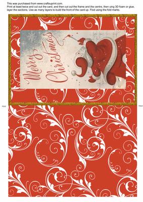 Father Christmas Writing Big Christmas Card