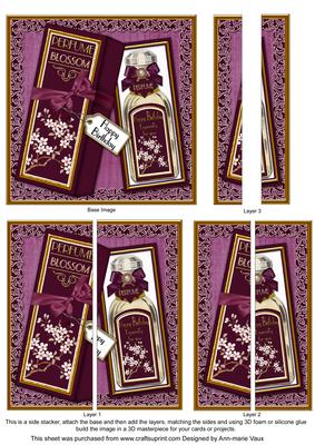 Plum Blossom Birthday Perfume 5in Side Stacker