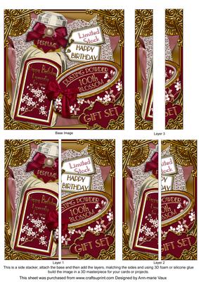 Plum Blossom Perfume 100th Birthday 5in Side Stacker
