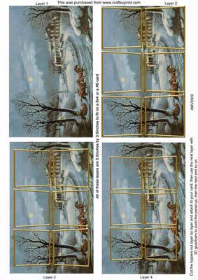 Coming Home for the Holidays 3D Card Panels
