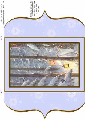 Angel in the Woods Bracket Card