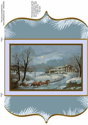The Christmas Homestead Bracket Card