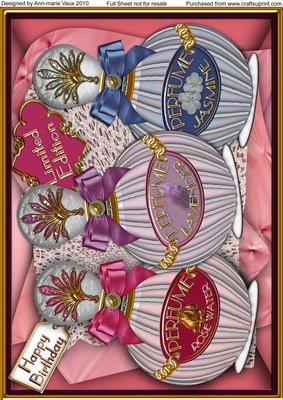 Perfume Trio Birthday A4 Picture Sheet