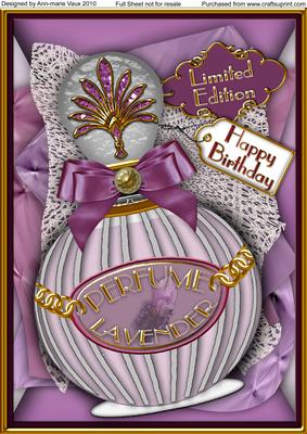 Lavender Perfume Birthday A4 Picture Sheet