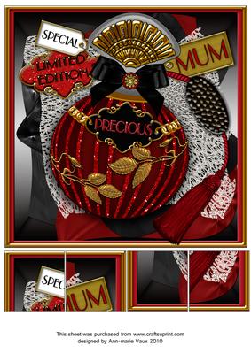 Mothers Burlesque Perfume 8in Topper Sheet