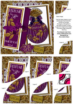 Amethyst Boxed Perfume for You 6in Duo Corner Stacker