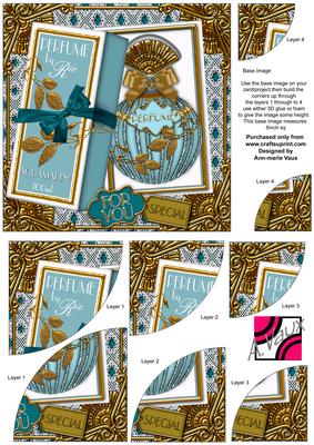 Aquamarine Boxed Perfume for You 6in Duo Corner Stacker