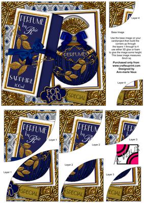 Blue Sapphire Boxed Perfume for You 6in Duo Corner Stacker