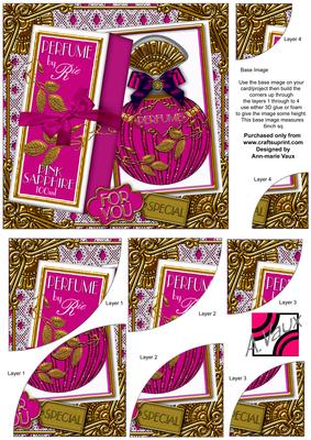 Pink Sapphire Boxed Perfume for You 6in Duo Corner Stacker