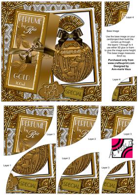 Gold Boxed Perfume for You 6in Duo Corner Stacker