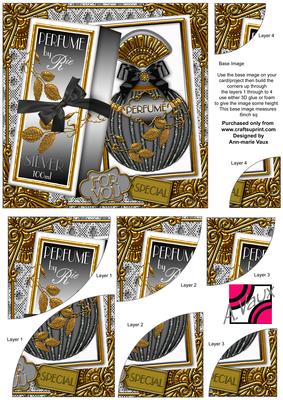 Silver Boxed Perfume for You 6in Duo Corner Stacker